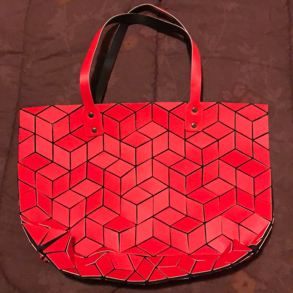 Emilio Pepe Geometric Red Bag